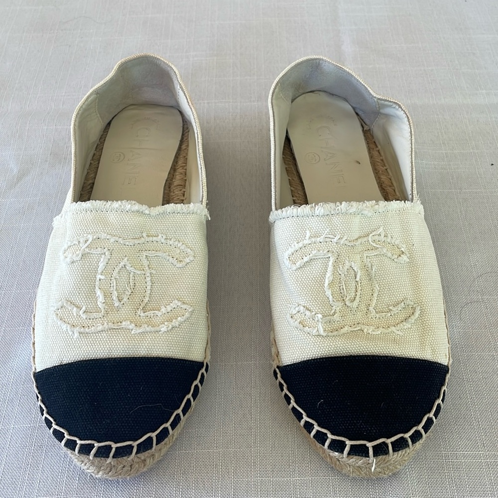 Chanel canvas espadrilles. Size 36
